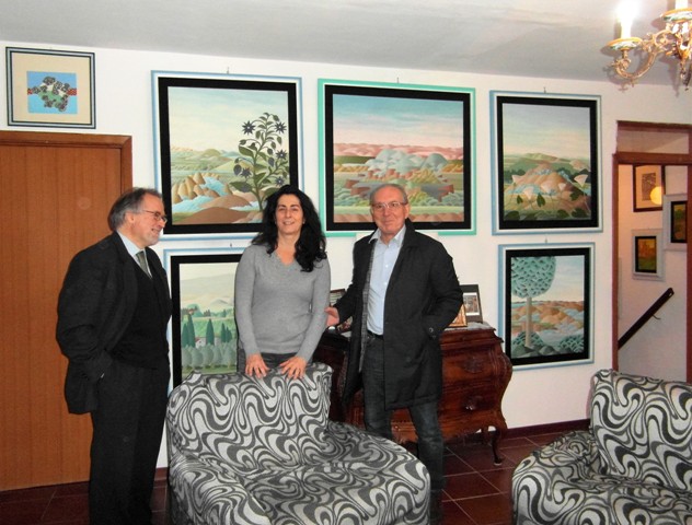 Mauro Pagliai Editore Polistampa, insieme a Cristina Cagianelli e Stefano Bruni ha visitato la casa di Alessandro Ciulli.